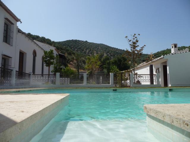View across pool at Almazara Solerche