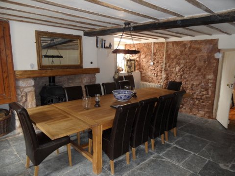 Large dining table