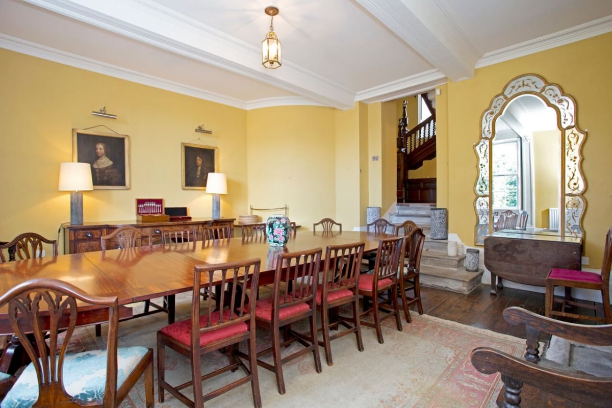 The formal dining room