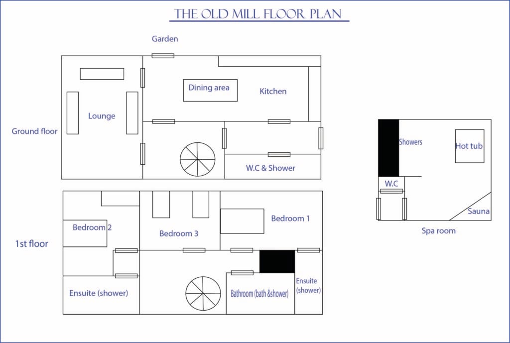 Floor plan of The Old Mill