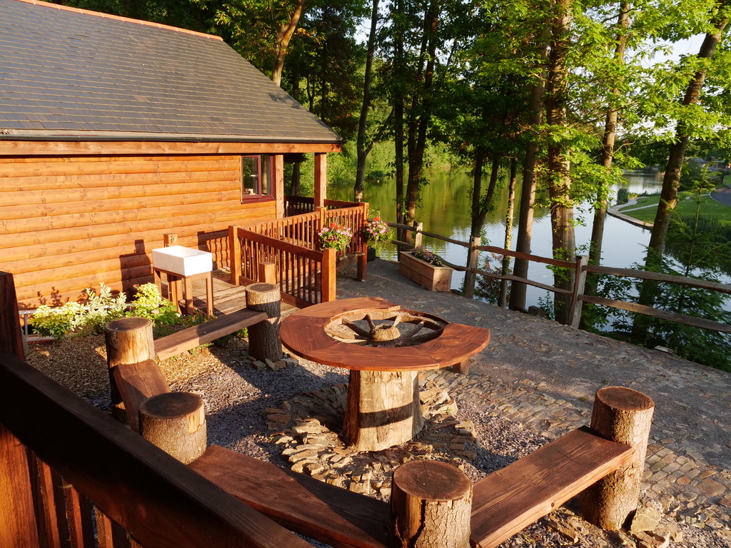 View form Maple lodge and its outside seating area