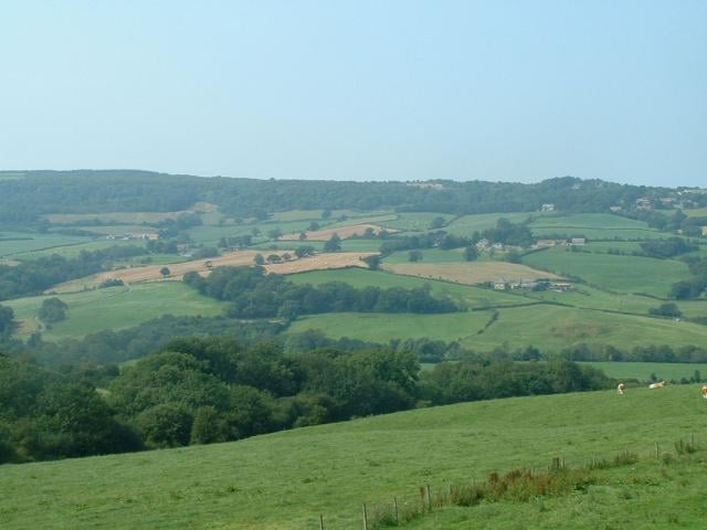 Looking down towards the Esk valley railway