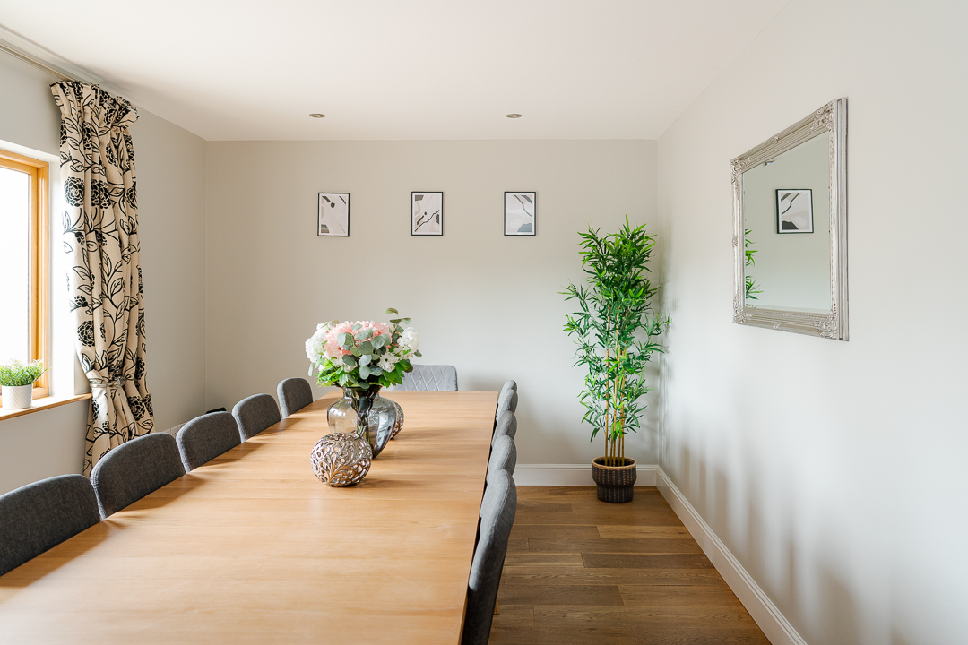 Dining table for 12 guests