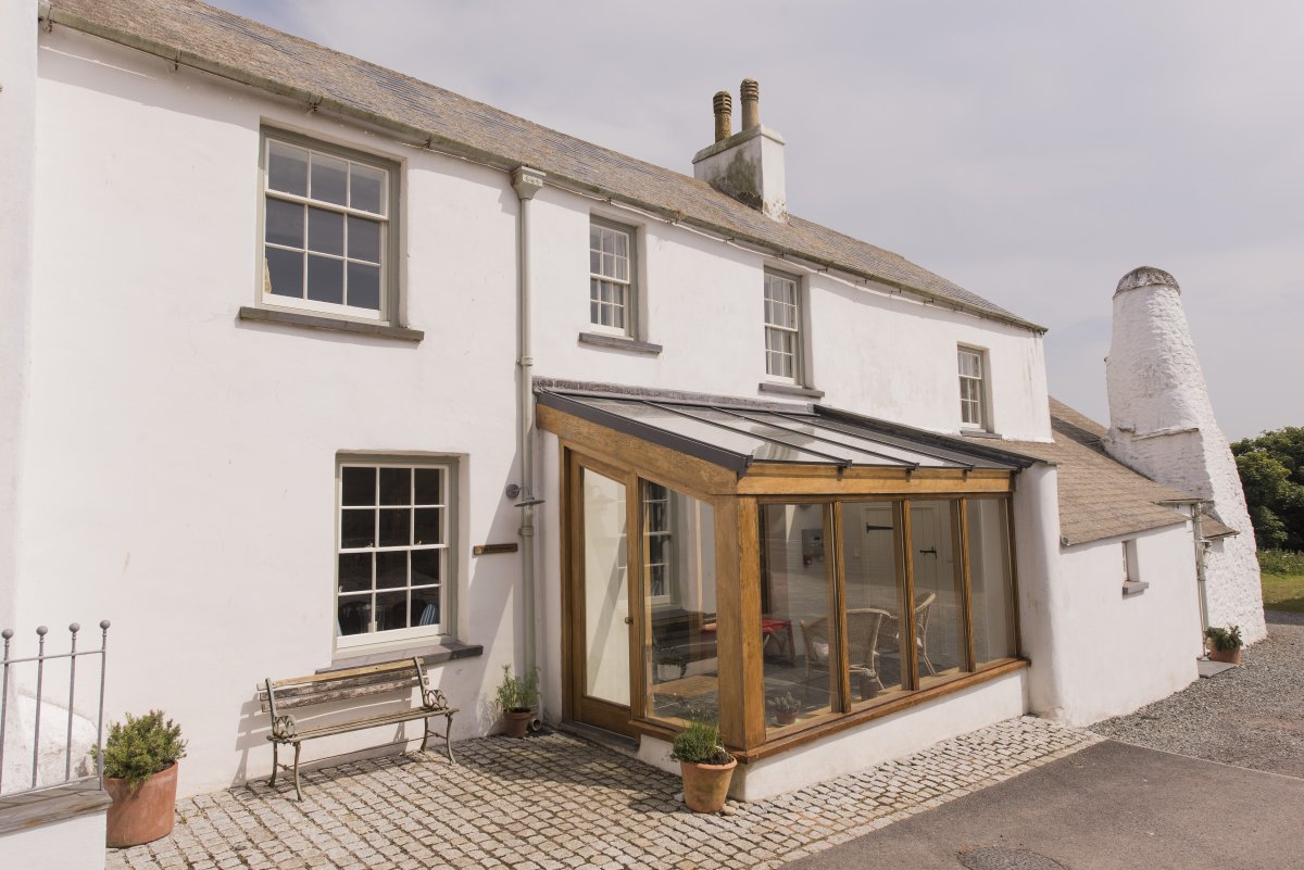 Farmhouse entrance