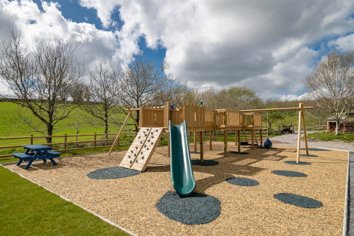 The playground at Pitt Farm Holiday Cottages