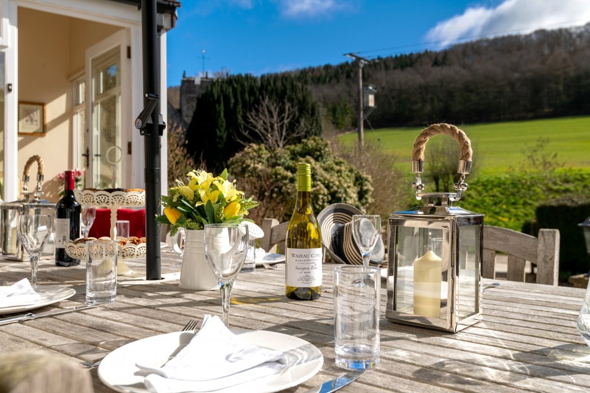 Outside dining with a view