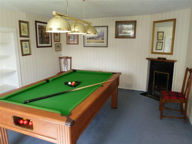 Morenish House - pool table in games room