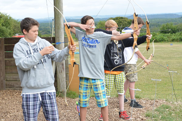 Archery available at local Brenscombe Outdoor Centre