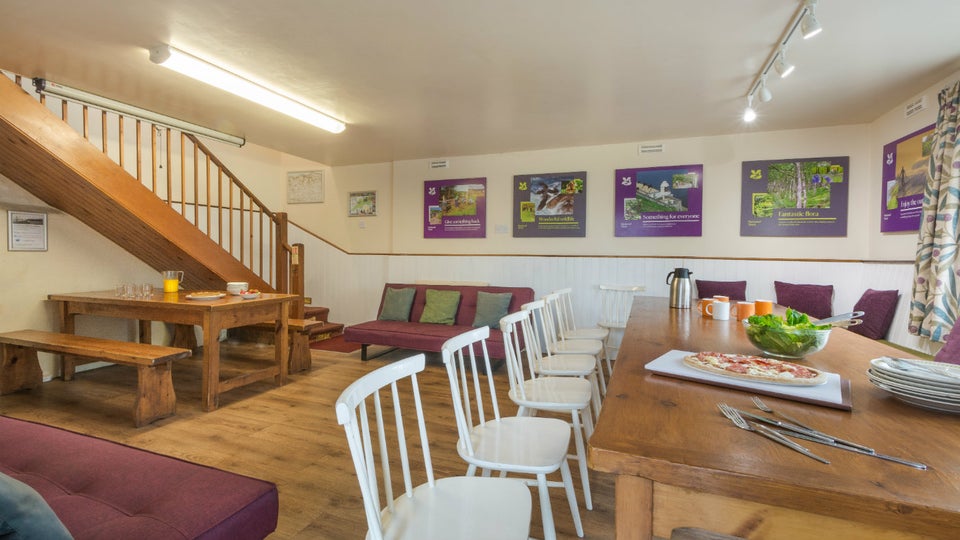 National Trust - Exmoor Bunkhouse - the sitting and dining room