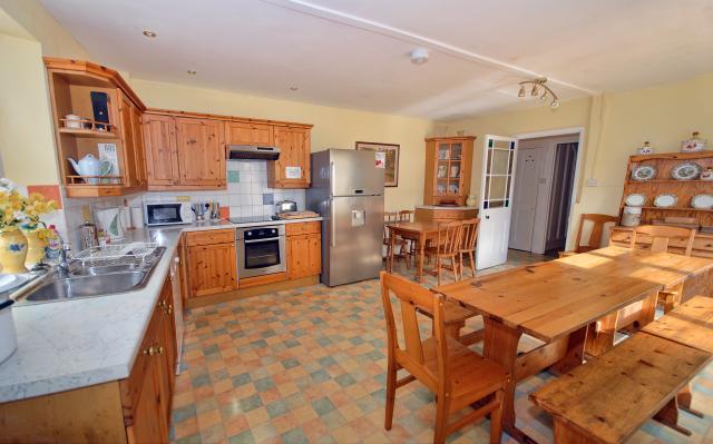 Large open plan kitchen