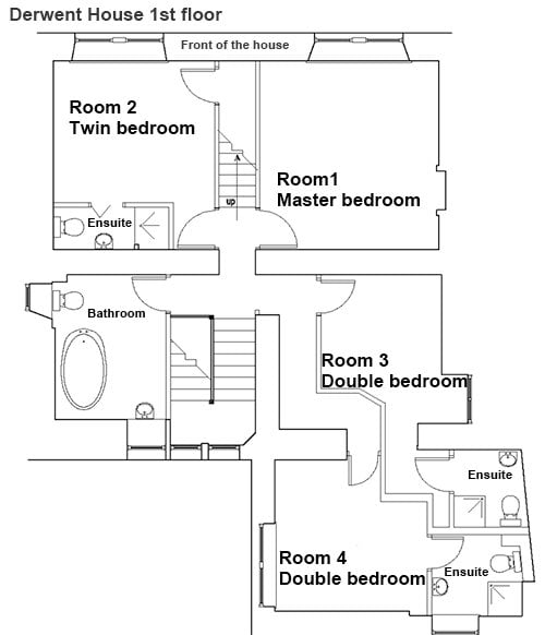 Derwent House first floor plan
