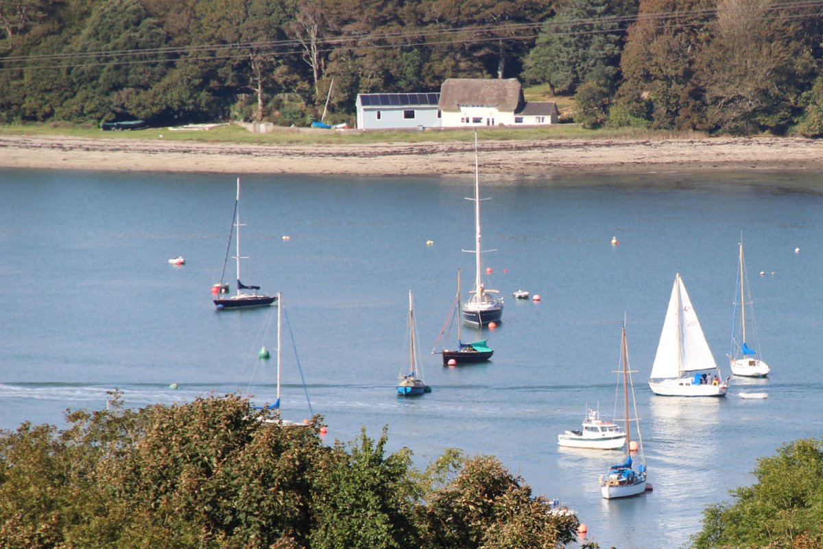 Boats on the Helford River