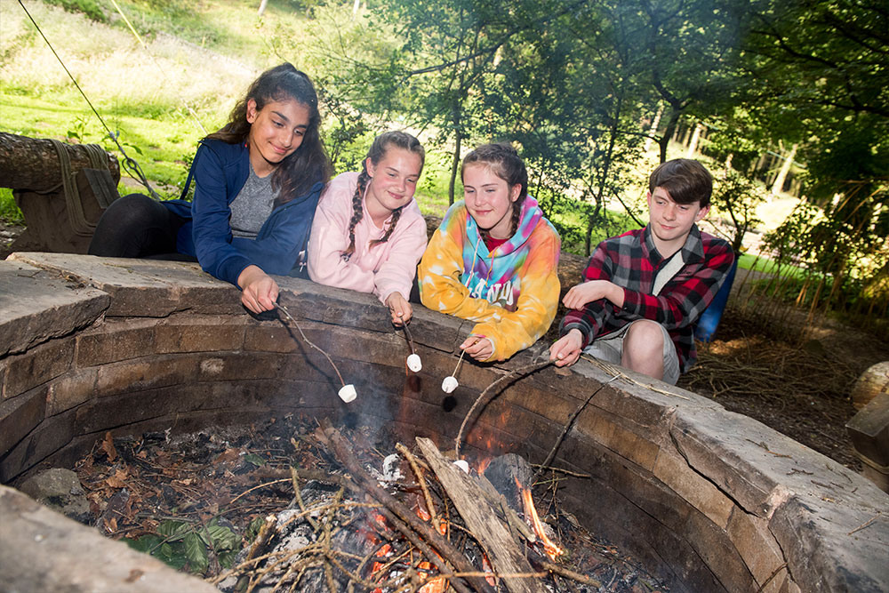 Firepit at Hagg Farm and the John Hunt Base