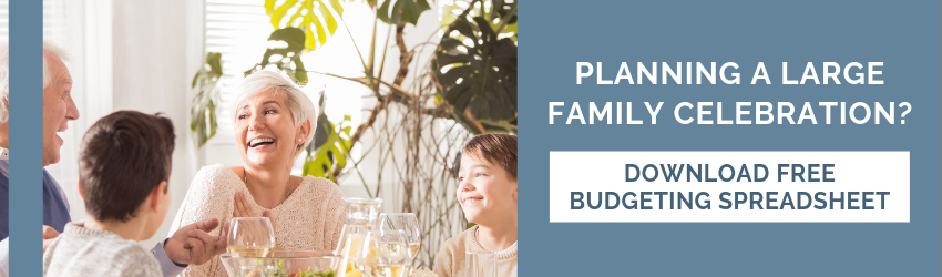 Budgeting spreadsheet for family celebrations 3