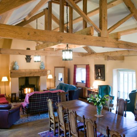 Sitting Room with Large Wood Burning Stove