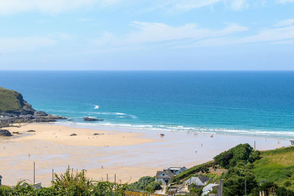 Beautiful beach of Mawgan Porth