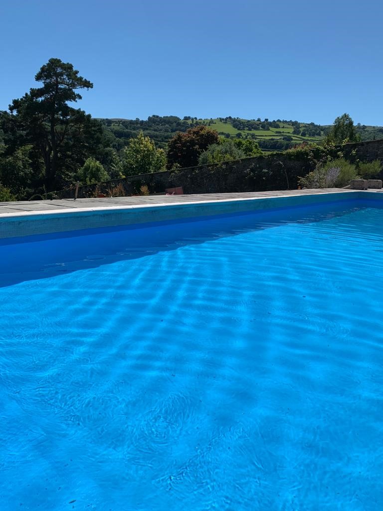 Outdoor swimming pool at Penmyarth