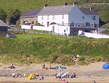 Nolton Haven Farmhouse from the beach